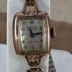 Vintage Gruen Curvex 17 Jewel 1940\'s Art Deco Ladies Watch 10K Rose Gold Filled Gruen Curvex | Accessories | Vintage Gruen Curvex 7 Jewel  main image 2